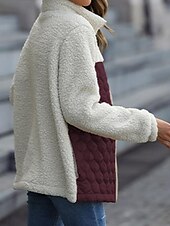 billige Jakker-Dame Trenchcoat Ut på byen Høst Vinter Lang Frakk Normal Hold Varm Pustende Stilfull Fritid Jakker Langermet Leopard Slank passform Vin Militærgrønn kaffe
