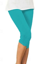 billiga Enkla Leggings-Dam Yogabyxor Solskydd Magkontroll Rumplyft Hög midja Yoga Kondition Gymträning Caprileggings Underdelar Violett Svart Vit sporter Sportkläder Hög Elasisitet Mager