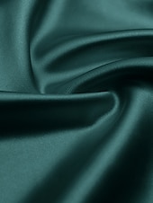 preiswerte Teelänge-Sheath-Kleid Mutter der Braut Kleid Elegantes Juwelenausschnitt Tee-Länge Satin Halbe Ärmel mit Falten einfarbig kostenlose Anpassung