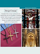 abordables Bijoux pour hommes-collier croix en acier inoxydable pour homme – pendentif religieux avec motif clou et chaîne