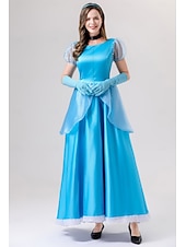 levne Dámské Kostýmy-Popelka Princeznovské Šaty Cosplay kostým cosplay Filmové kostýmy for Dámské Dospělé Karneval Plesová maškaráda Večírek loučení se svobodou nevěsty