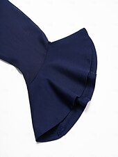 economico camicie, top e camicette-camicetta in maglia con polsini svasati patchwork modal