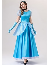 levne Dámské Kostýmy-Popelka Princeznovské Šaty Cosplay kostým cosplay Filmové kostýmy for Dámské Dospělé Karneval Plesová maškaráda Večírek loučení se svobodou nevěsty