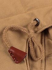 cheap Men&#039;s Jackets &amp; Coats-Men&#039;s Winter Jacket Fleece Jacket Casual Jacket Daily Vacation Thermal Warm Pocket Fleece Fall &amp; Winter Plain Fashion Streetwear Hooded Regular Black Green Khaki Jacket