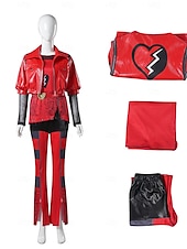 levne Dámské Kostýmy-Potomci Vzestup červené Děti Červená královna srdcí Kalhoty Úbory cosplay Filmové kostýmy for Dámské Dospělé předvečer Všech svatých Karneval Párty