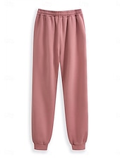 baratos Conjuntos de duas peças-Mulheres Diário à moda Conjuntos de duas peças Moletom Conjuntos de calças Manga Longa Com Capuz Gráfico Letra Com Cordão Imprimir Casual Diário Preto Rosa Rosa Escuro Outono Normal