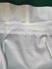 billige Dressy topper-Dame Skjorte Bluse Helfarge Elegant Forretning Fritid Langermet V-hals Vanlige topper Arbeid Daglig Drapering Svart Hvit Grønn Kakifarget Høst Vinter