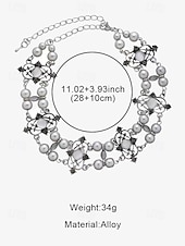 voordelige Accessoires voor dames-Vintage gothic choker ketting met parel- en filigraandetails - elegante statement sieraden voor cosplay, kostuumfeesten en speciale gelegenheden
