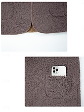 preiswerte Puffers &amp; Parka-Damen Fleecejacke Fleece-Weste Teddy-Mantel warm halten Atmungsaktiv Patchwork Tasche Innenfutter aus Fleece Brautkleider schlicht Farbblock Urlaub Strasse Freizeitskleidung Ausgehen Öffnung vorne