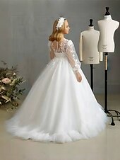 cheap Flower Girl Dresses-Ball Gown Knee Length Flower Girl Dress Quinceanera Frozen Elsa Girls Cute Prom Dress Tulle with Ruched Royal Style Tutu Fit 3-16 Years