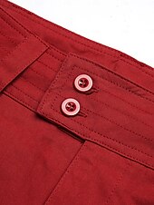 preiswerte Cargohose für Damen-Damen Cargo-Hosen Weites Bein Hosen Hose Aktiv Streetwear Lässig Volle Länge Mittlere Taille Einfach Reißverschluss Tasche Mehrere Taschen Atmungsaktivität Bequem Mikroelastisch Outdoor Straße