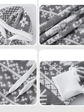 baratos jaquetas sherpa-jaqueta de lã feminina com forro de sherpa e capuz com zíper completo, estampa de floco de neve de inverno, cinza e branco, aconchegante, quente, casual, vários tamanhos
