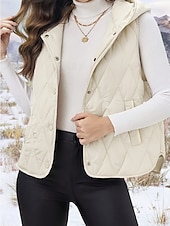 preiswerte Weste-Damen Achselzucken Feste Farbe Basic Brautkleider schlicht Langarm V Ausschnitt Normale Oberteile Täglich Patchwork Knopf Grau Herbst Winter