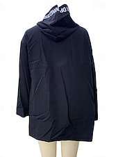 billiga Jackor-Dam Kappa Trenchcoat Gata Dagliga kläder Semester Höst Vinter Lång Täcka Lös passning Håller värmen Andningsfunktion Stylish Ledigt Gatustil Jacka Långärmad Ensfärgat Med fickor Svart Armégrön Grå