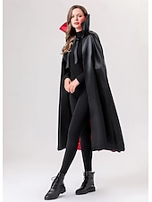 preiswerte Blutige Vampire-Vampir Dracula Halloween Cosplay Kostüm Umhang Outfits Cosplay Erwachsene Herren Damen Karneval Maskerade Party / Abend Einfache Halloween-Kostüme Verkleiden