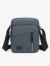 economico Borselli da uomo-borsa a tracolla impermeabile da uomo con più tasche con cerniera – borsa a tracolla da viaggio per esterni resistente in verde oliva