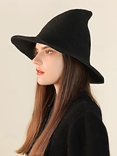 cheap Halloween Accessories-Women&#039;s Witch Hat – Knitted Pointed Halloween Costume Hat for Cosplay and Party Wear