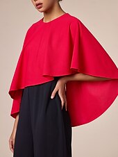 abordables Jumpsuits-Mono de cuello redondo con dobladillo irregular en contraste