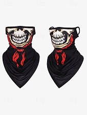 abordables Accesorios Para Hombres-Bandana con forma de calavera para deportes al aire libre: mascarilla multifuncional transpirable para ciclismo, senderismo y festivales de Halloween