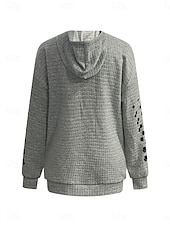 preiswerte Texturierte Kapuzenpullover &amp; Sweatshirts-Damen-Kapuzenpullover mit Katzen-Print, Street-Look, Alltagskleidung, lässiger Kapuzenpullover, langärmelig, mikroelastisch, Herbst/Winter, bequem, atmungsaktiv, weicher Stoff