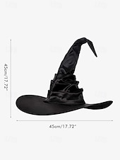 abordables Accesorios de Halloween-Sombrero de bruja de Halloween con decoración de araña: sombrero puntiagudo negro para cosplay, fiestas de disfraces y eventos de Halloween