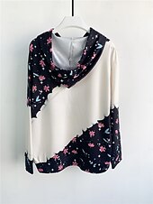 baratos Moletons e moletons-moletom feminino com capuz, borboleta, streetwear, bolso, estampa, casual, moletom com capuz, manga comprida, microelástico, outono inverno, confortável, respirável, tecido macio