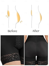 ieftine Lenjerie de modelare-model de corp din dantelă pentru femei, îmbrăcăminte modelată pentru ridicarea fundului, chiloți pentru controlul burticii cu închidere cu cârlig ținute de acasă