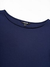 economico camicie, top e camicette-camicetta in maglia con polsini svasati patchwork modal