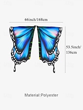 cheap Accessories For Women-Vibrant Butterfly Wings Costume for Women - Colorful Party Accessory for Halloween, Cosplay, and Festivals