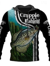 abordables Sweats à capuche pour hommes-Homme Graphic Poissons Sweat à capuche Sweats à Capuche Sweat-shirt Sweat à capuche manche longue Sweat à capuche Capuche Vêtement de rue 3D effet Sport &amp; Loisir du quotidien Noir Bleu Roi Imprimer