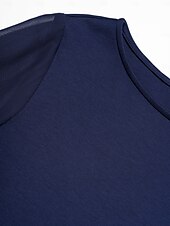 economico camicie, top e camicette-camicetta in maglia con polsini svasati patchwork modal