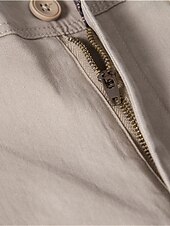 baratos Chinos-Homens Calças chinês Calça casual Botões Bolsos Tecido Conforto Formal Festa Trabalho Moda Estilo Clássico Exército verde Preto Micro-Elástica