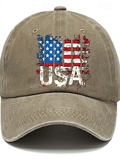 abordables Casquette de baseball pour homme-Homme Casquette de Baseball Chapeau de soleil Casquette Noir Marine foncé Coton Ajustable Mode Usage quotidien Festival Graphic Motif Drapeau National Décontracté / Quotidien