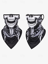 abordables Accesorios Para Hombres-Bandana con forma de calavera para deportes al aire libre: mascarilla multifuncional transpirable para ciclismo, senderismo y festivales de Halloween