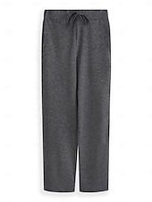 cheap Women&#039;s Sweatpants-Women&#039;s Sweatpants Wide Leg Pants Trousers Active Streetwear Casual Full Length Mid Waist Plain Pocket Drawstring Elastic Waist Breathability Soft Comfortable Micro-elastic Outdoor Street Daily