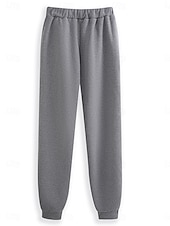 billiga Träningsoveraller för kvinnor-Kvinnors 2 delar Fluffig Pyjamadress Lång ärm Topp och Byxa Text Tryck Komfort Casual Hemma Kläder Dragsko Solid Cozy Vinter