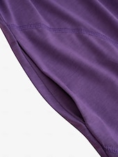ieftine Cămăși și bluze de noapte pentru femei-pijamale femei cămașă de noapte cămașă de noapte rochie mozaic simplu casual moale acasă pat de zi cu zi spandex cald respirabil sârmă în V cu mânecă lungă de buzunar de primăvară ținute acasă