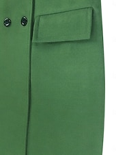 preiswerte Wintermäntel-Damen Wintermantel Mantel Umhang / Umhänge Windundurchlässig warm halten Tasche Brautkleider schlicht Streetstyle Glatt Urlaub Arbeit Strasse Freizeitskleidung Einreihiger Verschluss Umlegekragen