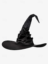 abordables Accesorios de Halloween-Sombrero de bruja de Halloween con decoración de araña: sombrero puntiagudo negro para cosplay, fiestas de disfraces y eventos de Halloween