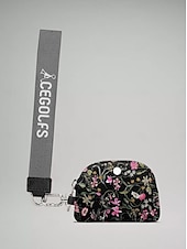 baratos Acessórios para Golfe-bolsa de pulso única com estampa floral