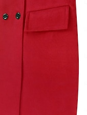 preiswerte Wintermäntel-Damen Wintermantel Mantel Umhang / Umhänge Windundurchlässig warm halten Tasche Brautkleider schlicht Streetstyle Glatt Urlaub Arbeit Strasse Freizeitskleidung Einreihiger Verschluss Umlegekragen