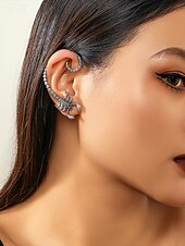billige Halloween-tilbehør-edgy scorpion ear cuff – clip-on øredobber i gotisk punkstil for kvinner og menn, halloween og kostymesmykker