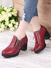 Недорогие 1920-е годы-женские красные ботинки на шнуровке в викторианском стиле на среднем каблуке с бантом, винтажная готическая обувь для косплея, вечеринок и особых случаев