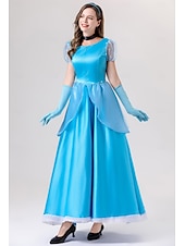 levne Dámské Kostýmy-Popelka Princeznovské Šaty Cosplay kostým cosplay Filmové kostýmy for Dámské Dospělé Karneval Plesová maškaráda Večírek loučení se svobodou nevěsty