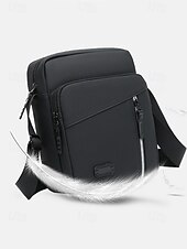 economico Borselli da uomo-borsa a tracolla impermeabile da uomo con più tasche con cerniera – borsa a tracolla da viaggio per esterni resistente in verde oliva