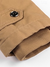 cheap Men&#039;s Jackets &amp; Coats-Men&#039;s Winter Jacket Fleece Jacket Casual Jacket Daily Vacation Thermal Warm Pocket Fleece Fall &amp; Winter Plain Fashion Streetwear Hooded Regular Black Green Khaki Jacket