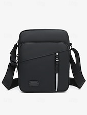 economico Borselli da uomo-borsa a tracolla impermeabile da uomo con più tasche con cerniera – borsa a tracolla da viaggio per esterni resistente in verde oliva