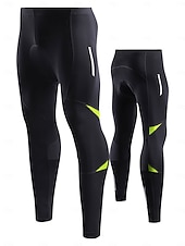 cheap Men&#039;s Shorts, Tights &amp; Pants-Men&#039;s Cycling Tights Cycling Pants Bike Tights Bottoms Race Fit Sports Quick Dry Reflective Strips Stretchy Sweat-Wicking Black Blue Clothing Apparel Bike Wear