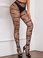 cheap Halloween Accessories-Women&#039;s Sexy Black Web Fishnet Tights – Halloween-Themed Sheer Pantyhose for Cosplay or Party