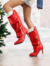 olcso Slouch Boots-sokoldalú női fekete műbőr magassarkú kabrió csizma gombos részlettel – 2 az 1-ben enyhe vagy elegáns térdig érő dizájn hétköznapi és formális alkalmakra
